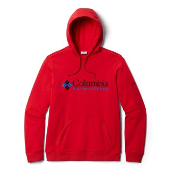 Columbia South Lake Logo, Sudaderas Con Capucha Rojos Claro Para Hombre | 461903-KHB